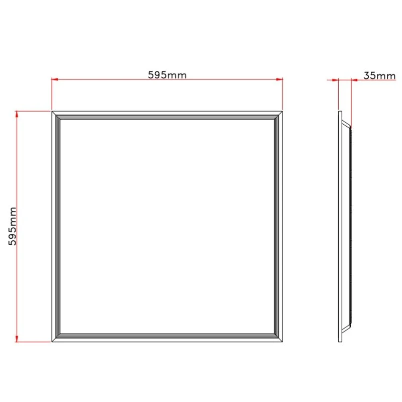 Panneau LED UGR<19 36W 60x60cm - Pack de 2