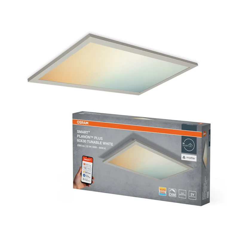 OSRAM Matter SMART+ PLANON PLUS panneau LED réglable blanc 600X300