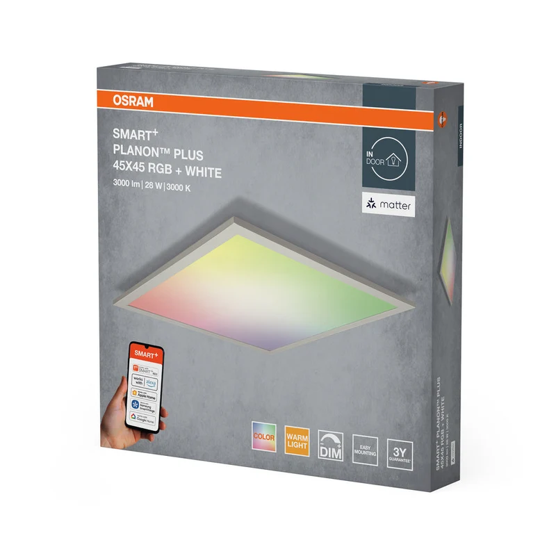 OSRAM Matter SMART+ PLANON PLUS panneau LED multicolore 450X450