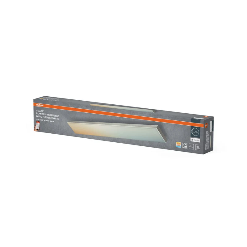 OSRAM Matter SMART+ Planon Plafonnier LED sans cadre réglable blanc 80x10cm 27W / 3000-6500K