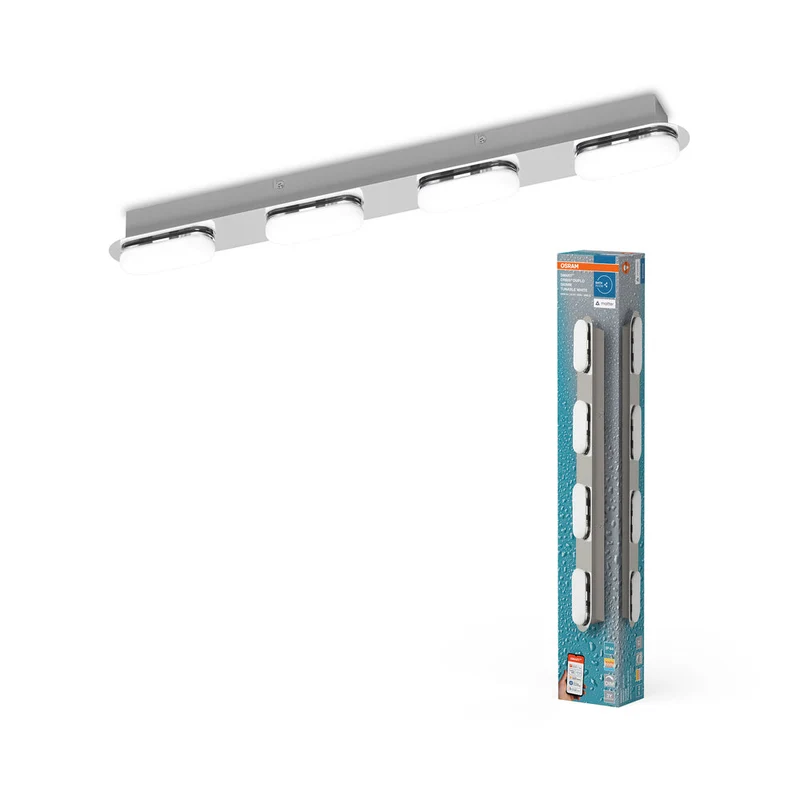 OSRAM Matter SMART+ ORBIS DUPLO LED Applique de salle de bain 58cm Blanc réglable 27W / 3000-6500K