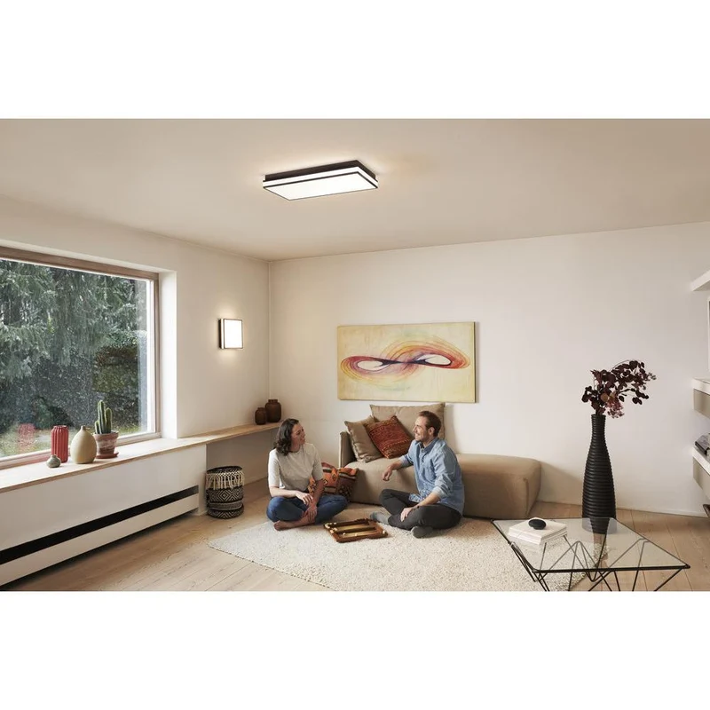 OSRAM Matter SMART+ ORBIS MAGNET LED Plafonnier 30x30cm Blanc réglable 26W / 3000-6500K noir