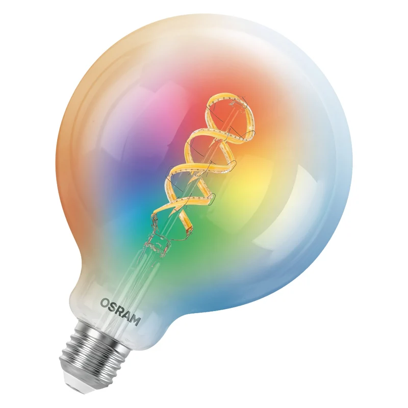OSRAM Matter SMART+ LED Lampe CLASSIC Edison, RGB, verre filament, 4,8W, 470lm, E27