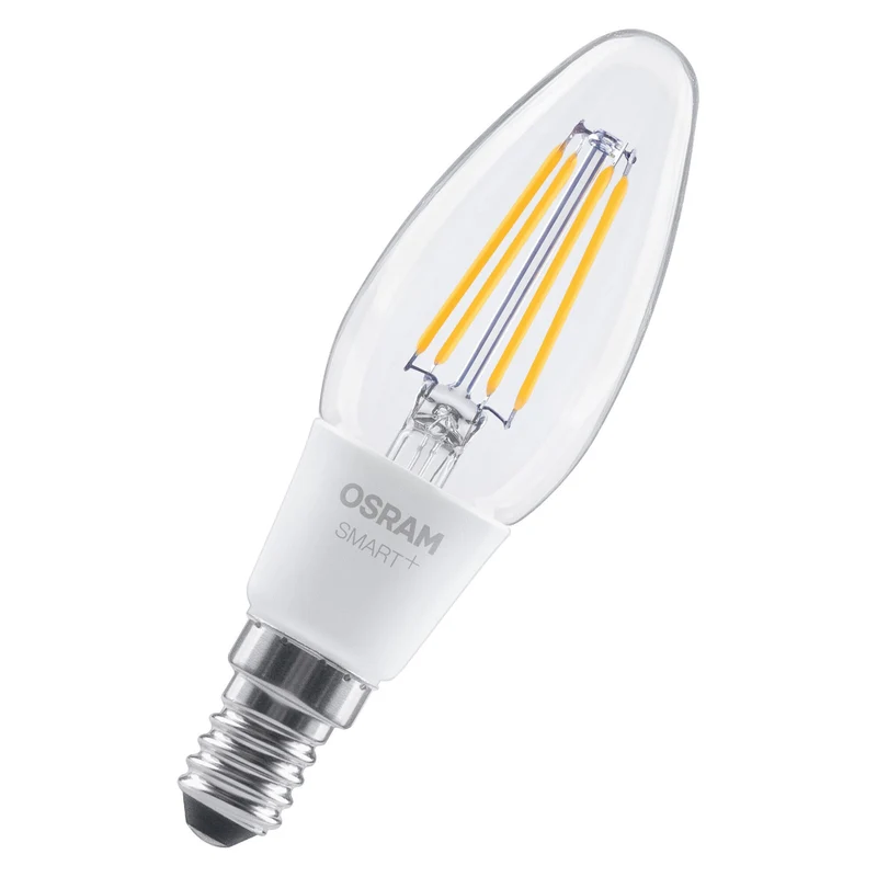 OSRAM Matter SMART+ Lampe en forme de bougie dimmable 4W / 2700K Blanc chaud E14