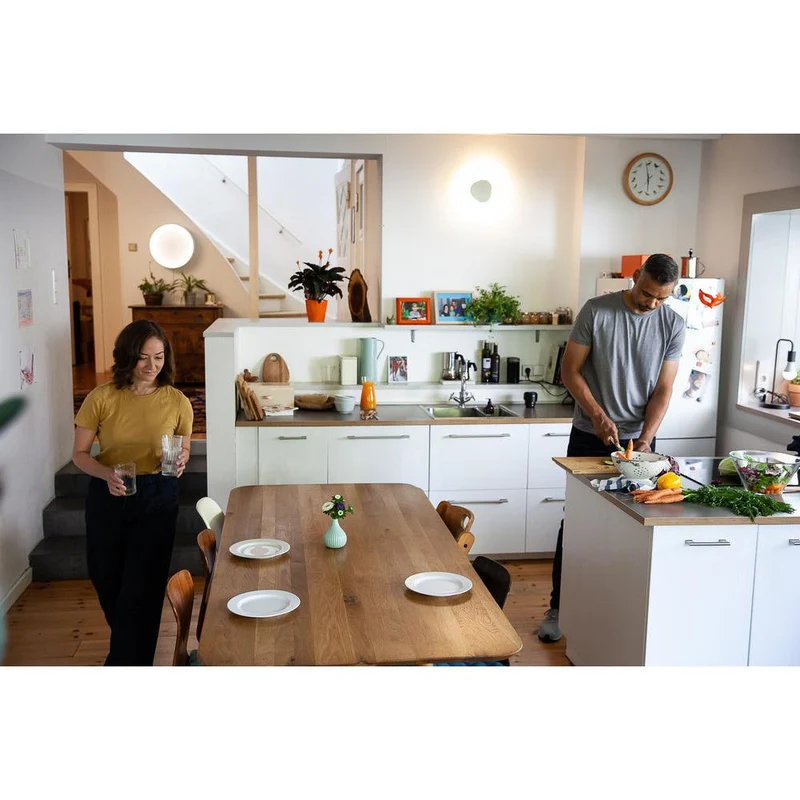 OSRAM Matter SMART+ Orbis Cylindre LED Plafonnier Blanc réglable 45cm 24W / 3000-6500K Gris