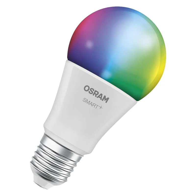 OSRAM Matter SMART+ LED Lampe, Optique givrée, RVB, 9,5W, 1055lm, E27
