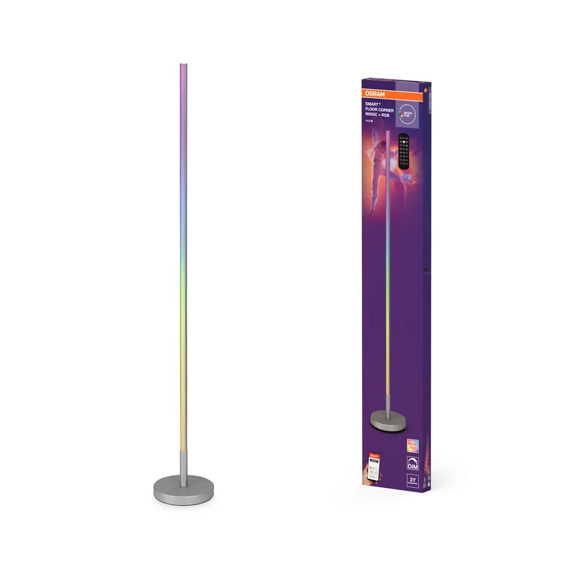 OSRAM Wifi SMART+ CORNER MAGIC Lampadaire, RGB, 112lm, 11.5W, Télécommande