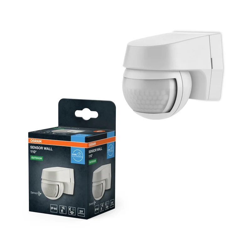 OSRAM Capteur mural détecteur de mouvement et de lumière 110 degrés blanc