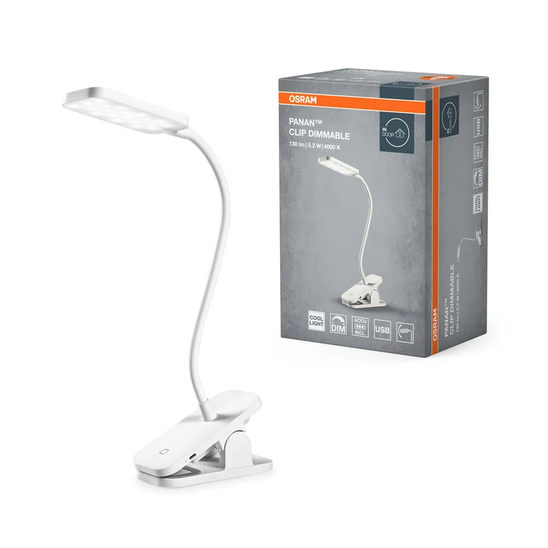 OSRAM PANAN Clip Mobile Lampe de lecture & de table, 5,2W, 130lm