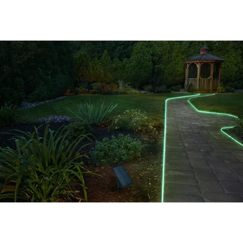 OSRAM FLEX OUTDOOR SOLAIRE bande lumineuse LED flexible, 5M, 1.6W, contrôle couleur RGB, alimenté par énergie solaire, IP44, avec télécommande, dimmable