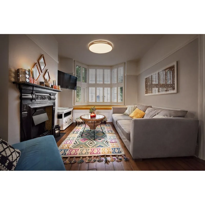 OSRAM ORBIS Woodburry plafonnier dimmable Click-DIM 36W 500mm bois