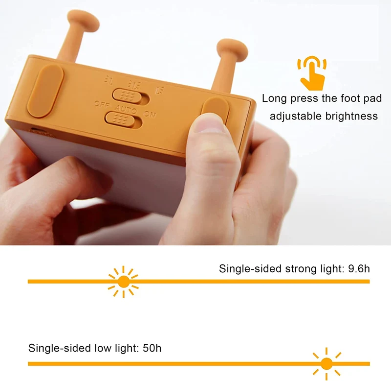 Meme Toast Bread LED Night Light – Rechargeable Bedside Nursery Lamp with Phone Stand