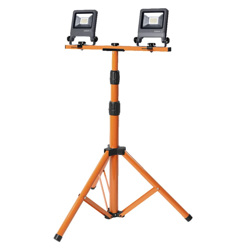 OSRAM LED lumière de travail pour applications extérieures, trépied, lampe de travail LED, 2 x 20 Watt