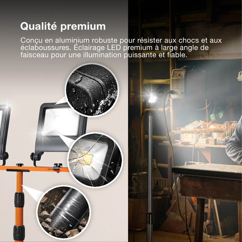 OSRAM PROJECTEURS DE CHANTIER TRIPODE 20W 4000 K