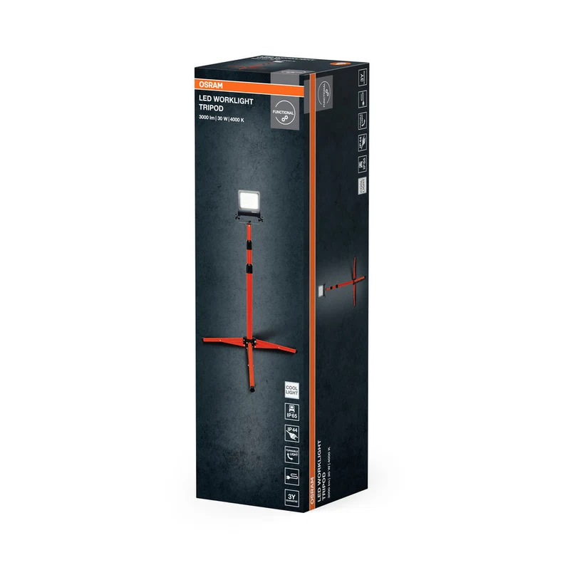 OSRAM LAMPES DE TRAVAIL - TRÉPIED Projecteur 30W, 2700lm, 4000K