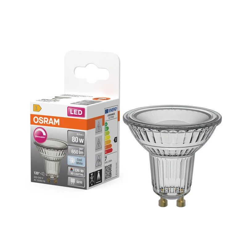 OSRAM LED SUPERSTAR PAR16 LED Spot mat dimmable (ex 80W) 6.9W / 4000K Blanc froid GU10