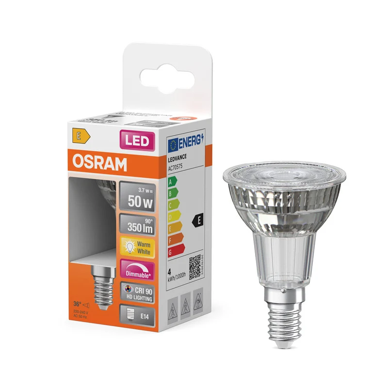 OSRAM LED Lampe LED SUPERSTAR PAR16 3.7W 927 E14, 350 lm, 2700 K, Blanc chaud