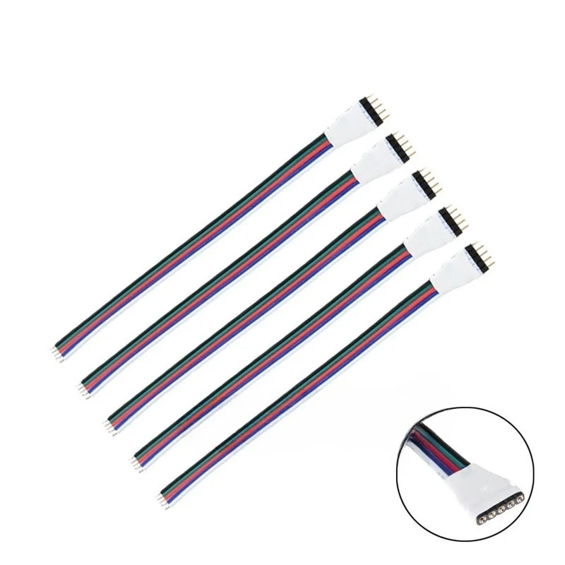 10pcs 12MM 5PIN RGBW LED Strip Connector fit for 12mm Wide PCB LED Strip