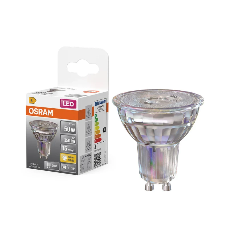 OSRAM LED STAR PAR16 Spot LED (ex 50W) 4,3W / 2700K Blanc chaud GU10