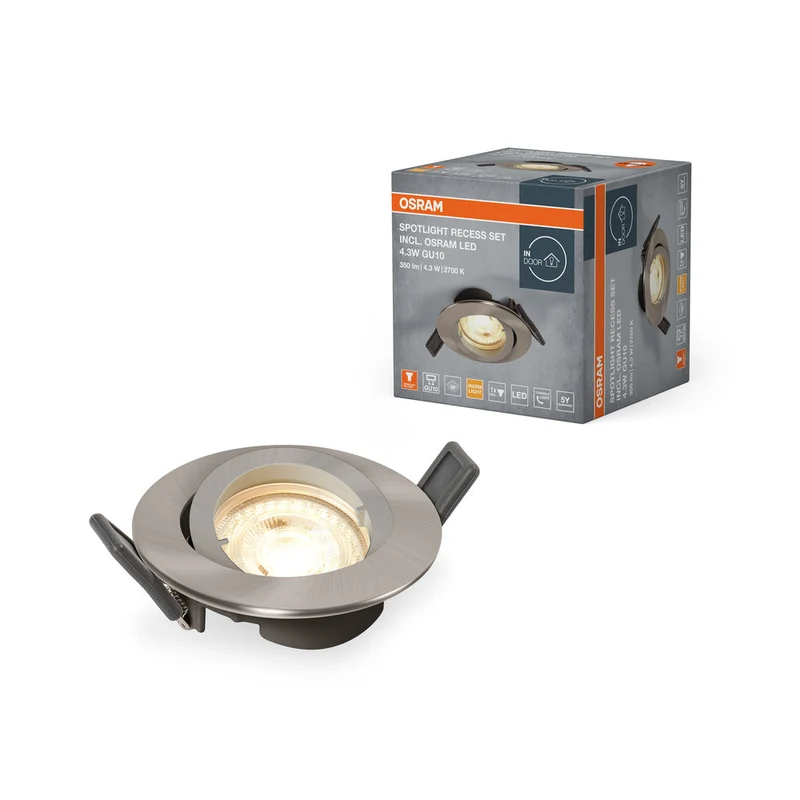 OSRAM ENCASTRÉ SPOTLIGHT TWISTLOCK LED Ø 88,5mm, blanc 4,3W / 2700K Blanc chaud GU10