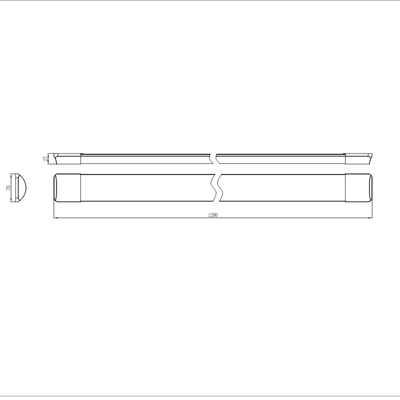 Réglette LED 120cm 30W IP40