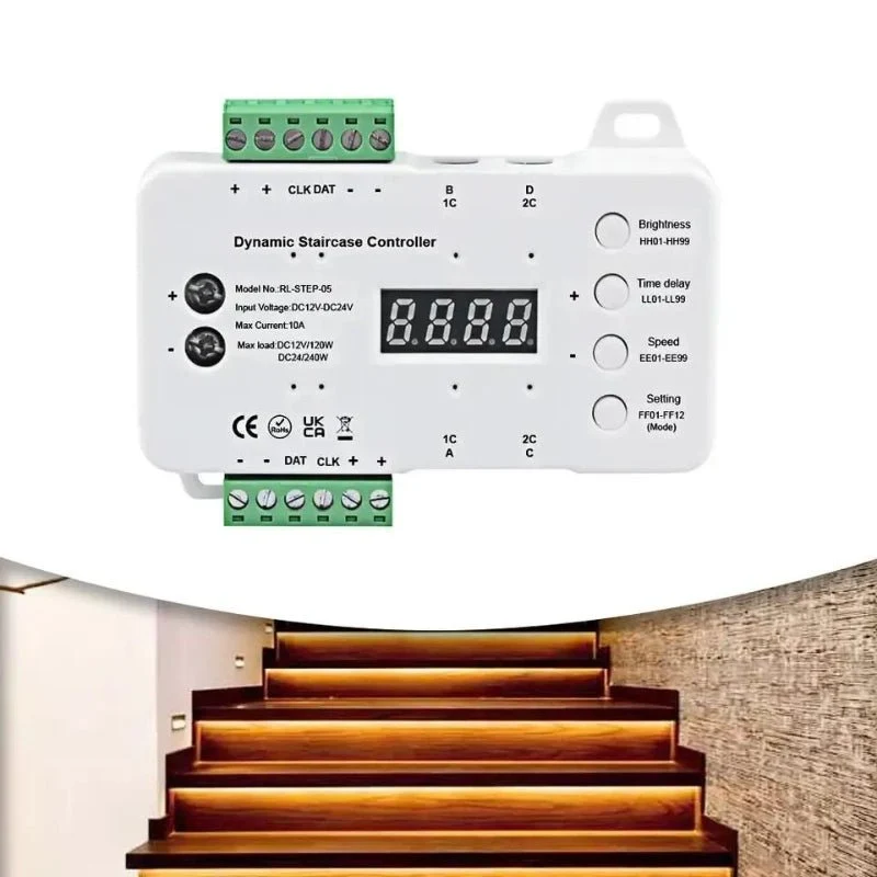 Côntroleur de Lumière progressif Dynamique pour Escalier