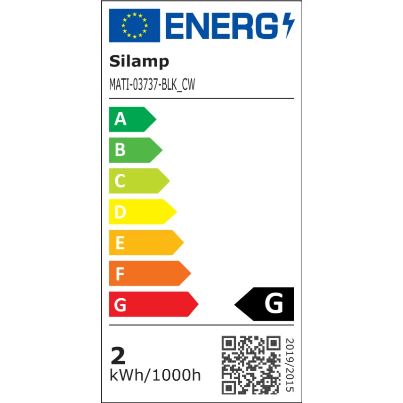 Mini Spot LED Encastrable 1.5W Noir ø52mm