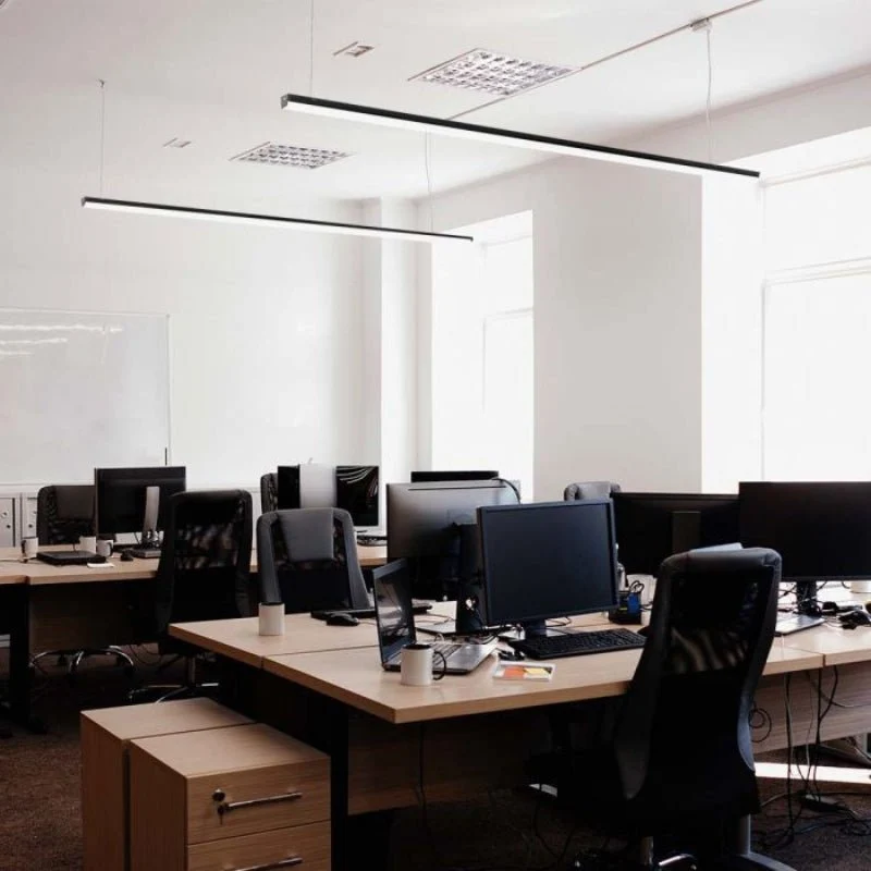 Réglette Linéaire Fine Interconnectable 120cm 40W Noir