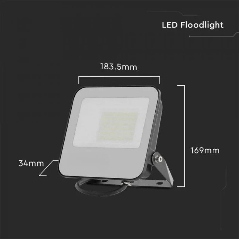Projecteur LED Gris 50W 185lm/W