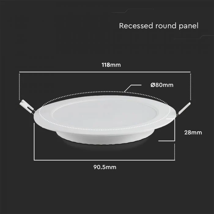 Spot LED Encastrable Rond BLANC 3W Transformateur Intégré