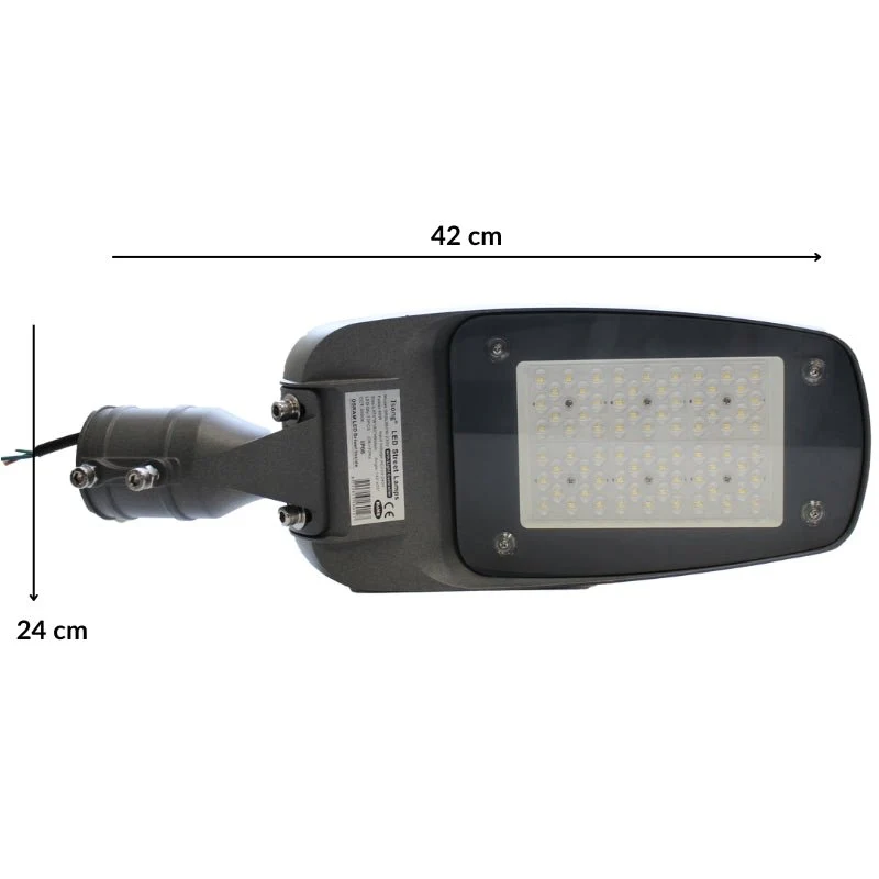 Luminaire LED Urbain 100W 160lm/W IP66 220V avec Détecteur de Lumière