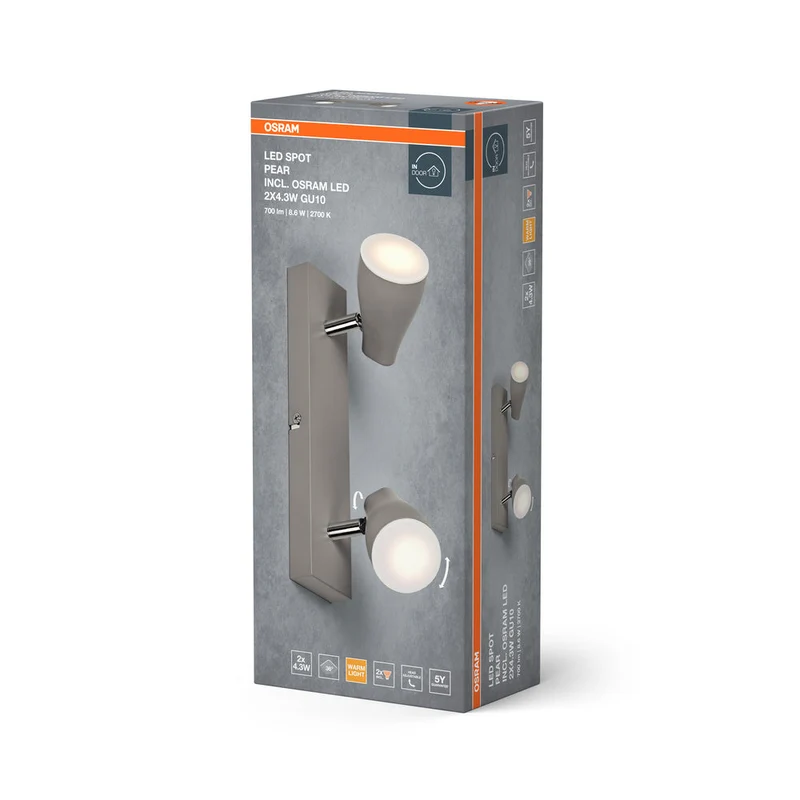 OSRAM LED SPOT PEAR Spot de plafond en saillie, vert, 8,6W, 420lm