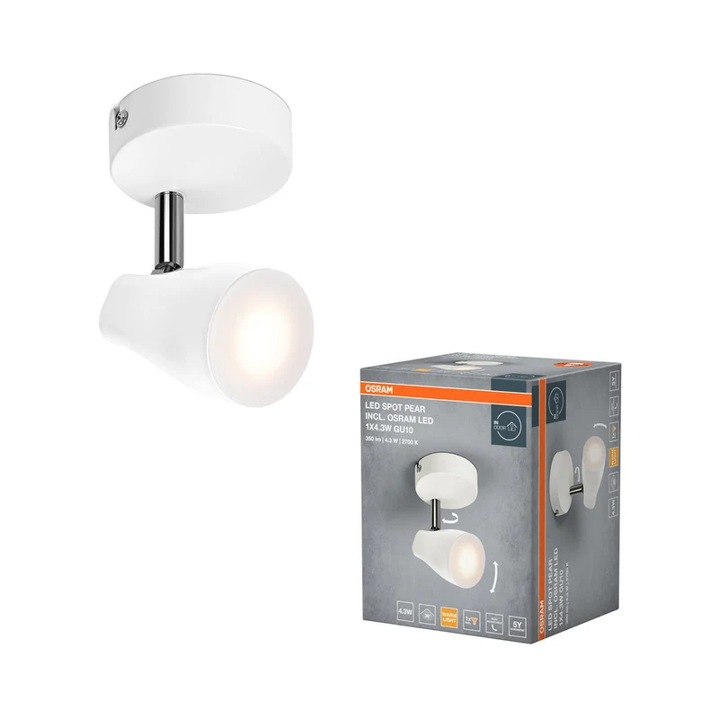 OSRAM LED SPOT PEAR Spot de plafond en saillie, blanc, 4.3W, 210lm