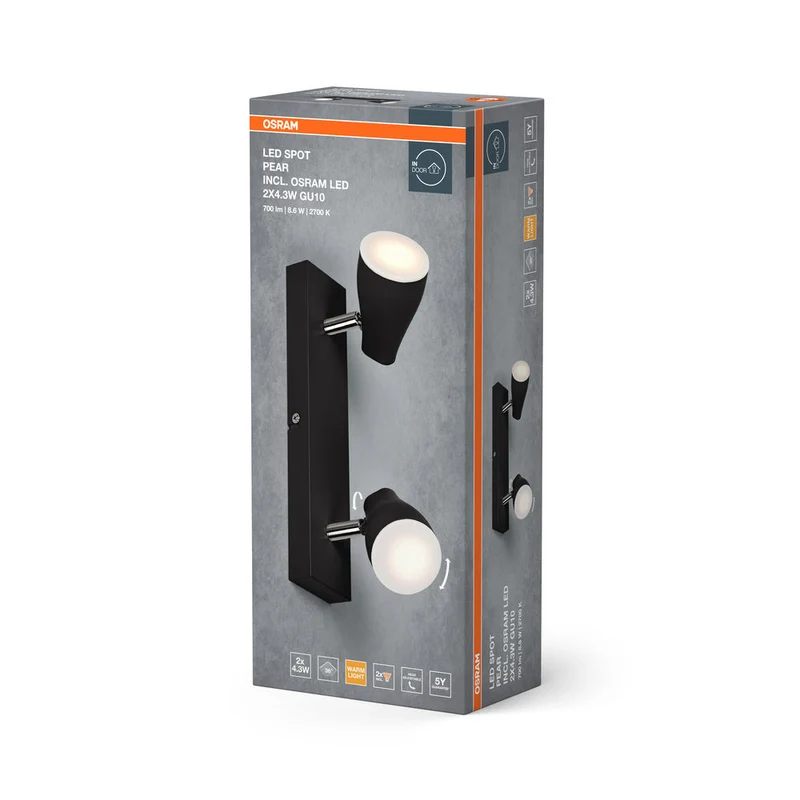 OSRAM LED SPOT PEAR Spot de plafond en saillie, blanc, 8,6W, 420lm