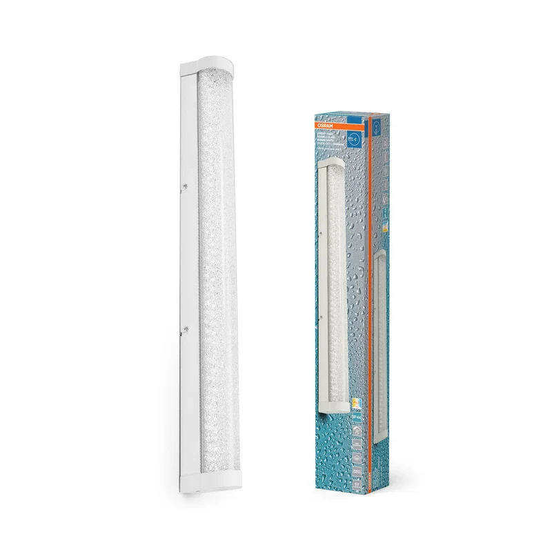 OSRAM ORBIS Tube lampe miroir/murale de salle de bain verre à bulles 12W 60cm blanc