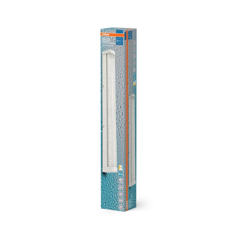 OSRAM ORBIS Tube lampe miroir/murale de salle de bain verre à bulles 12W 60cm blanc