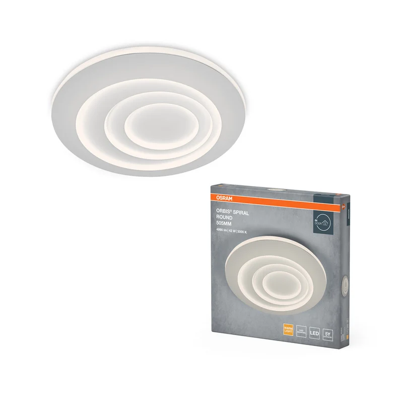 OSRAM ORBIS SPIRALE RONDE Plafonnier, blanc, 42W, 4000lm