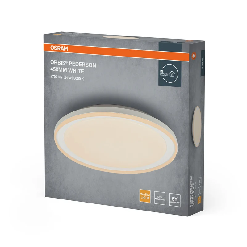 OSRAM ORBIS Pederson plafonnier 24W 450mm blanc