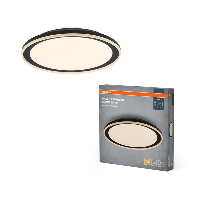 OSRAM ORBIS Pederson plafonnier 36W 550mm noir