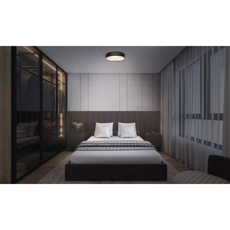 OSRAM ORBIS PARIS Plafonnier 480mm, noir, 3xE27