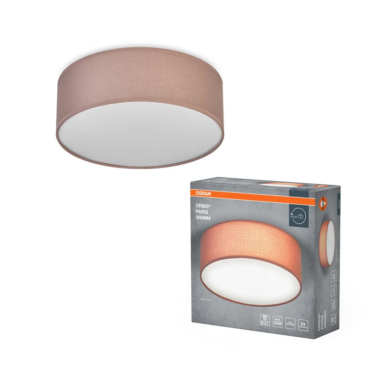 OSRAM ORBIS PARIS Plafonnier 300mm, marron, E27
