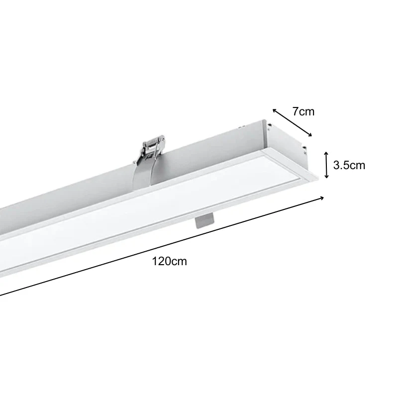 Réglette Encastrable LED 120cm 35W Blanc