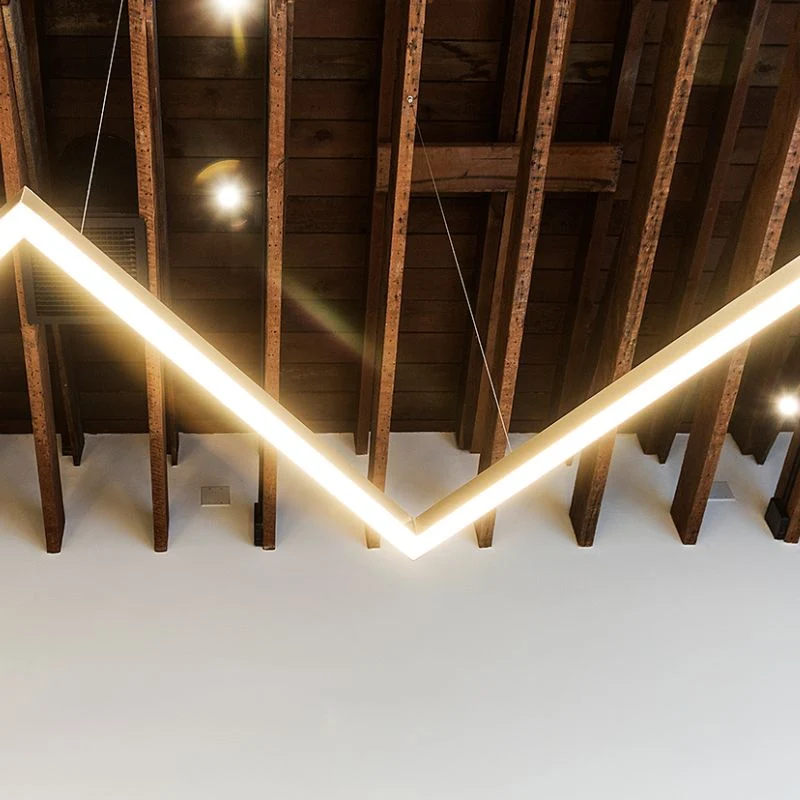 Réglette Suspendue LED Large 120cm 35W Argent