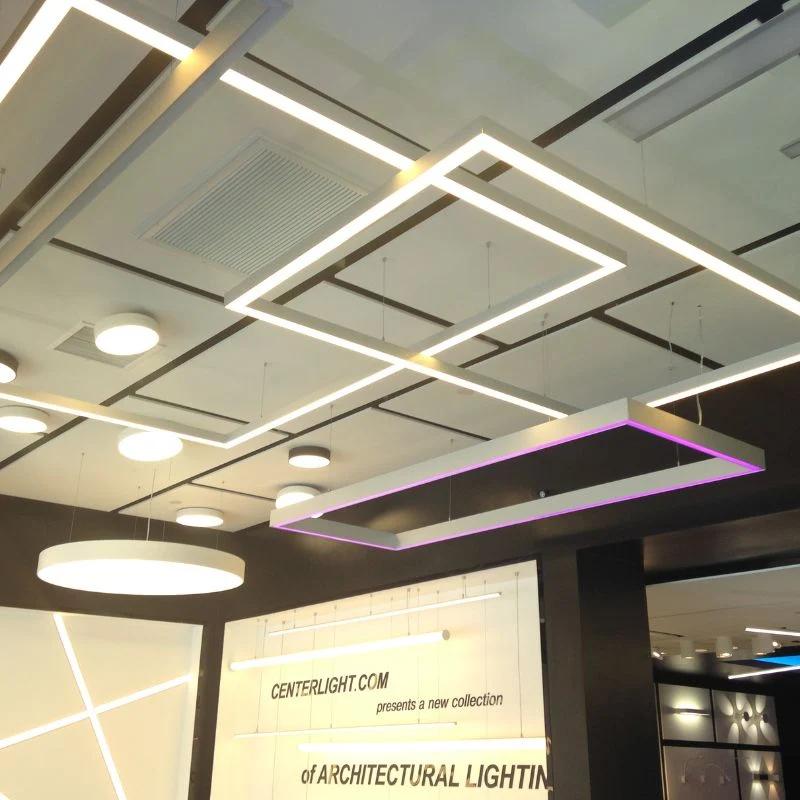 Réglette Suspendue LED Large 120cm 35W Argent