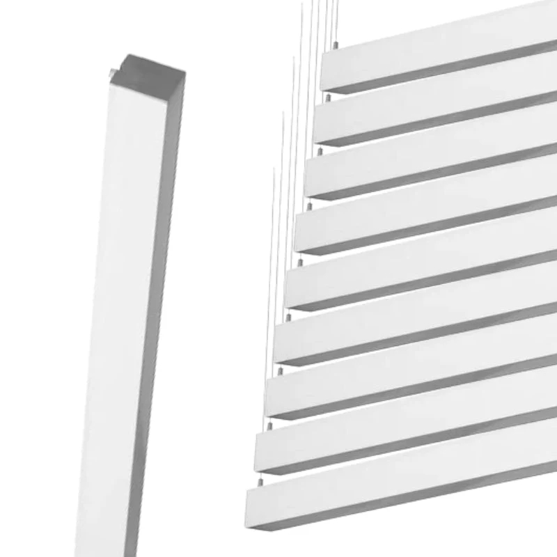 Pack de 10 - Réglette Suspendue LED Large 120cm 35W Argent