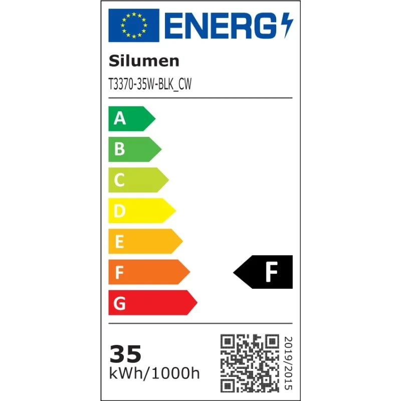 Réglette Suspendue LED 120cm 35W Noir (Lot de 5)