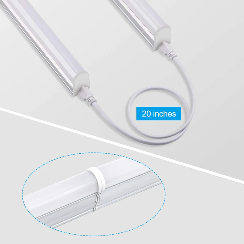 20‘’ Long Middle Jumper LED Connector Fit for T5 Integrated LED Tube Light