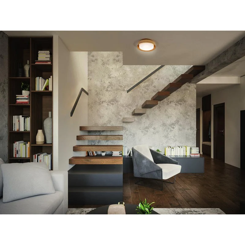 OSRAM ORBIS MADRID Plafonnier 290mm, couleur bois, E27