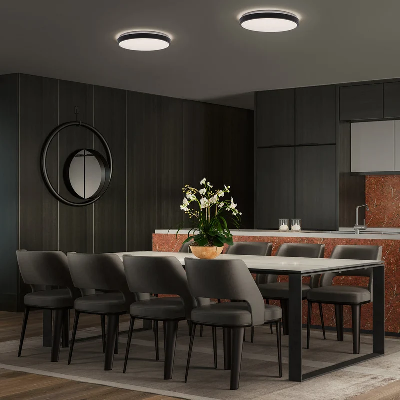 OSRAM ORBIS LONDON Plafonnier, noir, 24W, 2700lm
