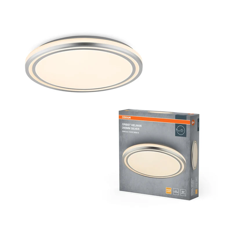 OSRAM ORBIS Helman plafonnier 16W 1100lm blanc/argent